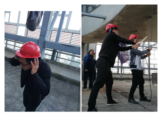 金年会平台装饰举行2018年度消防演练