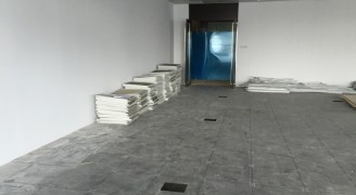 马石油办公室装修设计工程施工现场_金年会平台装饰公司